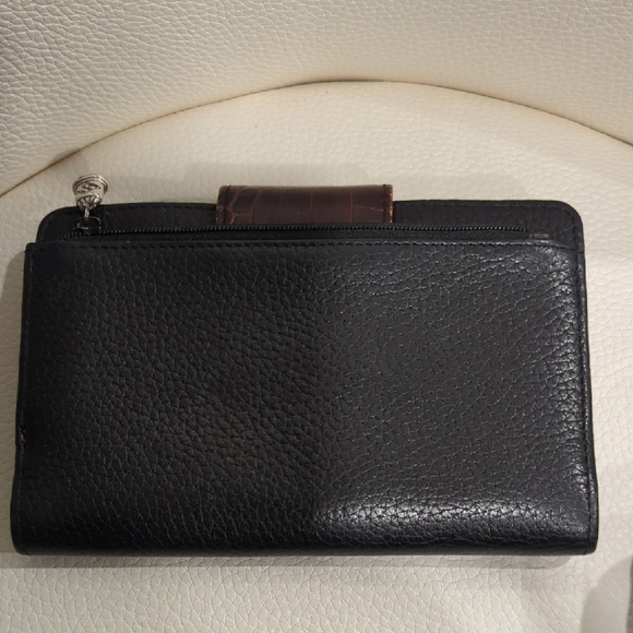 Brighton Black and Brown Croc-Embossed Wallet Set - Picture 3 of 9